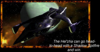 Hel'zha fighter on assignment in the Nagus System